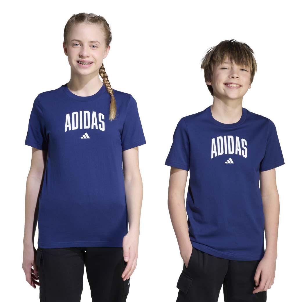 Adidas Camiseta JV5193 INF COLLEG T Dark Blue Algodao -6-